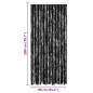 vidaXL Zanzariera Antracite 90x200 cm Ciniglia
