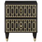vidaXL Comodino 40x33x46 cm in Legno Massello di Mango
