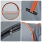 vidaXL Tenda Privacy Pop-Up Grigio e Arancione Impermeabile vidaXL Tenda Privacy Pop-Up Grigio e Arancione Impermeabile