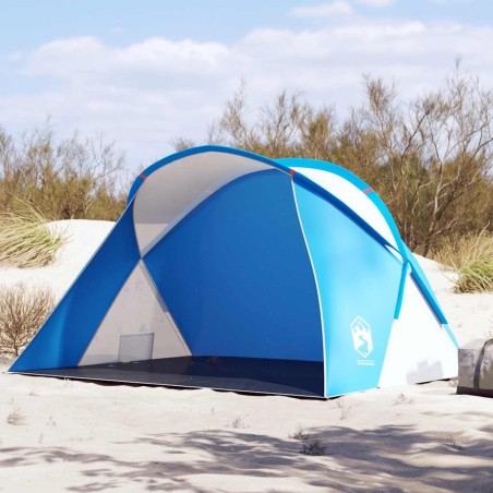 vidaXL Tenda da Spiaggia 2 Persone Pop-Up Azzurra Impermeabile