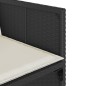 vidaXL Set da Pranzo da Giardino 13pz con Cuscini Nero in Polyrattan vidaXL Set da Pranzo da Giardino 13pz con Cuscini Nero in Polyrattan