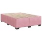 vidaXL Giroletto a Molle con Materasso Rosa Scuro 140x200cm in Velluto vidaXL Giroletto a Molle con Materasso Rosa Scuro 140x200cm in Velluto