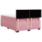 vidaXL Giroletto a Molle con Materasso Rosa Scuro 140x200cm in Velluto vidaXL Giroletto a Molle con Materasso Rosa Scuro 140x200cm in Velluto