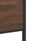 vidaXL Giroletto senza Materaso in Metallo Rovere Marrone 160x200 cm vidaXL Giroletto senza Materaso in Metallo Rovere Marrone 160x200 cm