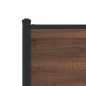 vidaXL Giroletto senza Materaso in Metallo Rovere Marrone 193x203 cm vidaXL Giroletto senza Materaso in Metallo Rovere Marrone 193x203 cm
