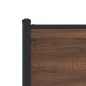vidaXL Giroletto senza Materaso in Metallo Rovere Marrone 180x200 cm vidaXL Giroletto senza Materaso in Metallo Rovere Marrone 180x200 cm