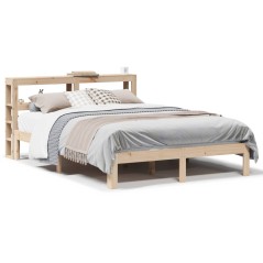 vidaXL Giroletto con Testiera 140x190 cm in Legno Massello di Pino