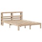 vidaXL Giroletto con Testiera 140x190 cm in Legno Massello di Pino vidaXL Giroletto con Testiera 140x190 cm in Legno Massello di Pino