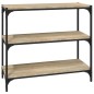 Libreria Rovere Sonoma 80x33x70,5cm Legno Multistrato e Acciaio Libreria Rovere Sonoma 80x33x70,5cm Legno Multistrato e Acciaio