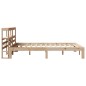 vidaXL Giroletto con Testiera 140x190 cm in Legno Massello di Pino vidaXL Giroletto con Testiera 140x190 cm in Legno Massello di Pino