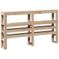 vidaXL Giroletto con Testiera 140x190 cm in Legno Massello di Pino vidaXL Giroletto con Testiera 140x190 cm in Legno Massello di Pino