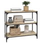 Libreria Rovere Sonoma 80x33x70,5cm Legno Multistrato e Acciaio Libreria Rovere Sonoma 80x33x70,5cm Legno Multistrato e Acciaio