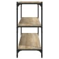 Libreria Rovere Sonoma 80x33x70,5cm Legno Multistrato e Acciaio Libreria Rovere Sonoma 80x33x70,5cm Legno Multistrato e Acciaio