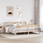 vidaXL Letto senza Materasso 200x200 cm in Legno Massello di Pino vidaXL Letto senza Materasso 200x200 cm in Legno Massello di Pino