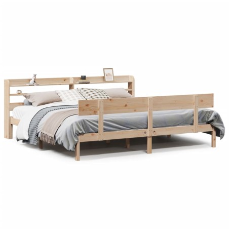 vidaXL Letto senza Materasso 200x200 cm in Legno Massello di Pino