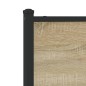 vidaXL Giroletto senza Materaso in Metallo Rovere Sonoma 75x190 cm vidaXL Giroletto senza Materaso in Metallo Rovere Sonoma 75x190 cm
