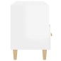 Mobile Porta TV Bianco Lucido 80x36x50 cm in Legno Multistrato Mobile Porta TV Bianco Lucido 80x36x50 cm in Legno Multistrato