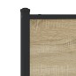 vidaXL Giroletto senza Materaso in Metallo Rovere Sonoma 100x190 cm