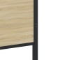 vidaXL Giroletto senza Materaso in Metallo Rovere Sonoma 75x190 cm vidaXL Giroletto senza Materaso in Metallo Rovere Sonoma 75x190 cm