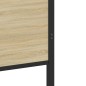 vidaXL Giroletto senza Materaso in Metallo Rovere Sonoma 107x203 cm