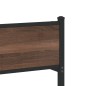 vidaXL Giroletto senza Materasso in Metallo Rovere Marrone 100x190 cm