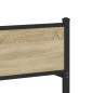 vidaXL Giroletto senza Materaso in Metallo Rovere Sonoma 90x200 cm vidaXL Giroletto senza Materaso in Metallo Rovere Sonoma 90x200 cm