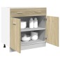 vidaXL Mobile Inferiore Cassetto Rovere Sonoma 80x46x81,5 Multistrato vidaXL Mobile Inferiore Cassetto Rovere Sonoma 80x46x81,5 Multistrato