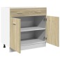 vidaXL Mobile Inferiore Cassetto Rovere Sonoma 80x46x81,5 Multistrato vidaXL Mobile Inferiore Cassetto Rovere Sonoma 80x46x81,5 Multistrato