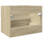 vidaXL Mobile Lavabo Rovere Sonoma 60x38,5x45 cm in Legno Multistrato vidaXL Mobile Lavabo Rovere Sonoma 60x38,5x45 cm in Legno Multistrato