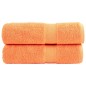 vidaXL Asciugamani da Bagno SOLUND 2 pz Viola 70x140 cm 600 g/m²