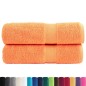 vidaXL Asciugamani da Bagno SOLUND 2 pz Viola 70x140 cm 600 g/m²
