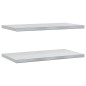 vidaXL Mensole a Muro 2 pz 75x40x3 cm Argento in Acciaio Inossidabile vidaXL Mensole a Muro 2 pz 75x40x3 cm Argento in Acciaio Inossidabile