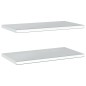vidaXL Mensole a Muro 2 pz 75x40x3 cm Argento in Acciaio Inossidabile vidaXL Mensole a Muro 2 pz 75x40x3 cm Argento in Acciaio Inossidabile