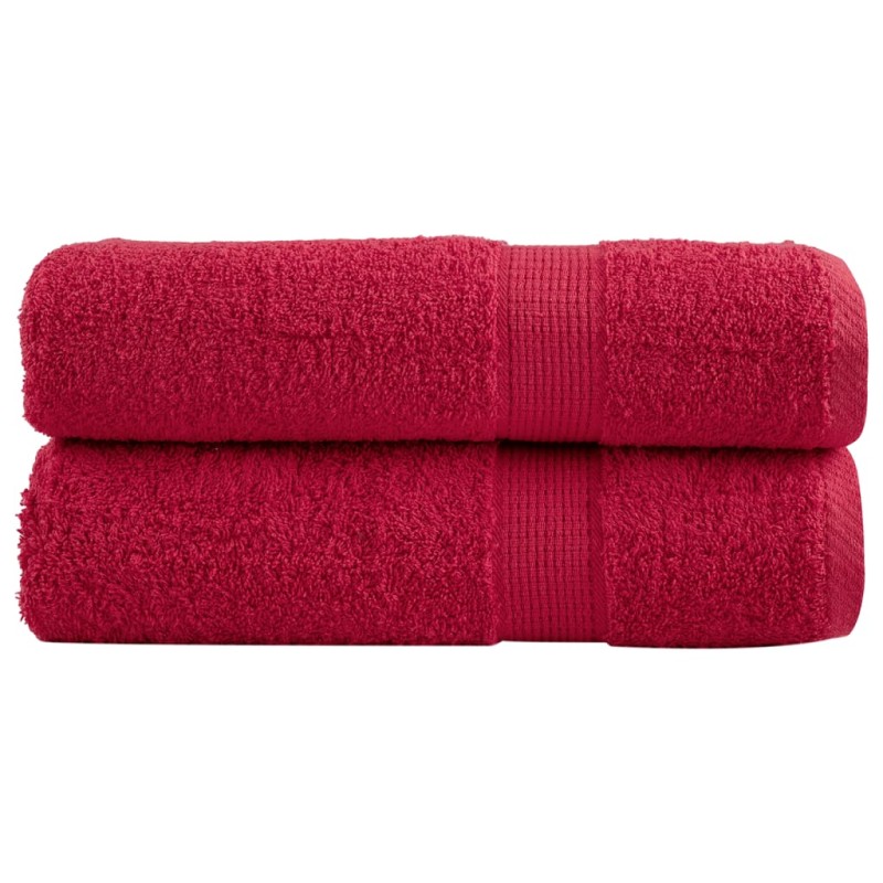 vidaXL Asciugamani da Bagno SOLUND 2 pz Viola 70x140 cm 600 g/m²