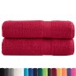 vidaXL Asciugamani da Bagno SOLUND 2 pz Viola 70x140 cm 600 g/m²