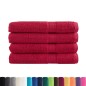 vidaXL Asciugamani per Sauna SOLUND 4 pz Rossi 80x200 cm 600 g/m² vidaXL Asciugamani per Sauna SOLUND 4 pz Rossi 80x200 cm 600 g/m²