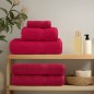 vidaXL Asciugamani per Sauna SOLUND 4 pz Rossi 80x200 cm 600 g/m² vidaXL Asciugamani per Sauna SOLUND 4 pz Rossi 80x200 cm 600 g/m²