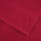 vidaXL Asciugamani Premium SOLUND 2 pz Rossi 100x200 cm 600 g/m²