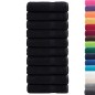 vidaXL Asciugamani da Doccia SOLUND 10 pz Neri 70x140 cm 600 g/m²