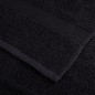 vidaXL Asciugamani da Doccia SOLUND 10 pz Neri 70x140 cm 600 g/m²