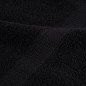vidaXL Asciugamani SOLUND 10 pz Neri 100x200 cm 600 g/m²