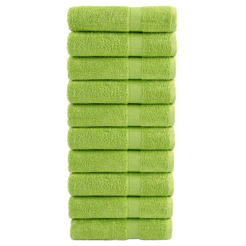 vidaXL Asciugamani da Doccia SOLUND 10 pz Mela 70x140 cm 600 g/m²