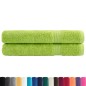 vidaXL Asciugamani Premium SOLUND 2 pz Verdi 100x200 cm 600 g/m²