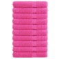 vidaXL Asciugamani SOLUND 10 pz Rosa 100x200 cm 600 g/m²
