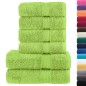 vidaXL Set ASciugamani SOLUND 6 pz Verde Mela 600 gsm
