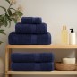 vidaXL Set ASciugamani SOLUND 12 pz Blu Navy 600 gsm