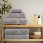 vidaXL Set ASciugamani SOLUND 12 pz Grigio 600 gsm