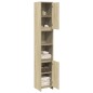vidaXL Mobile da Bagno Rovere Sonoma 30x30x183,5 cm Legno Multistrato vidaXL Mobile da Bagno Rovere Sonoma 30x30x183,5 cm Legno Multistrato