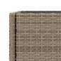 vidaXL Fioriera da Giardino con Ripiano Grigia in Polyrattan