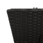 vidaXL Fioriere con Ganci 2 pz Nere in Polyrattan